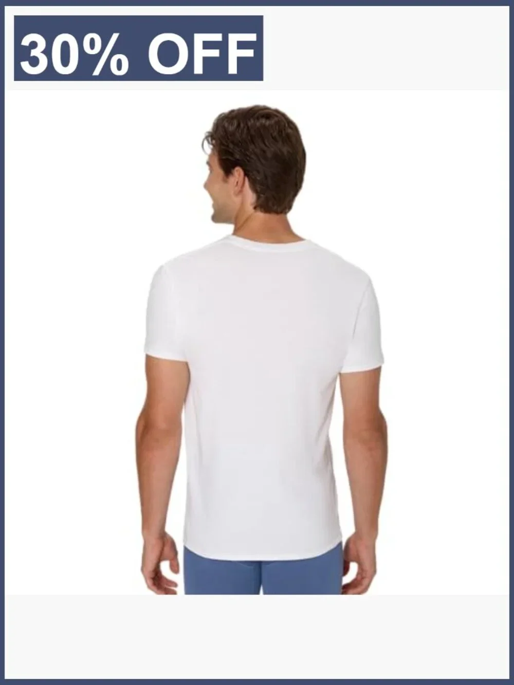 5 Pack Mens Undershirts Crew Neck V-Neck Stretch Cotton Wicking Tees